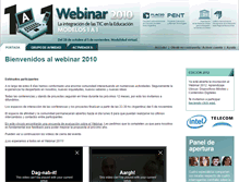 Tablet Screenshot of 1a1.webinar.org.ar
